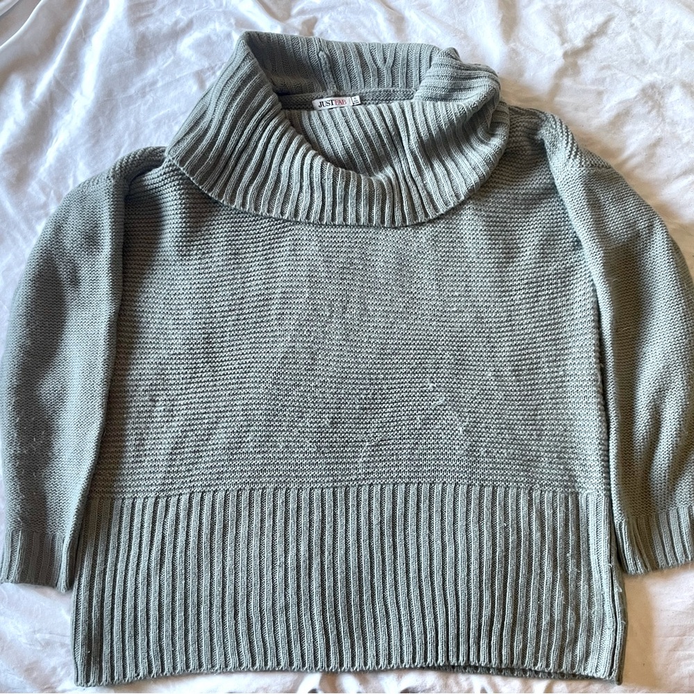 Cozy Knit Cowl Neck Sweater
